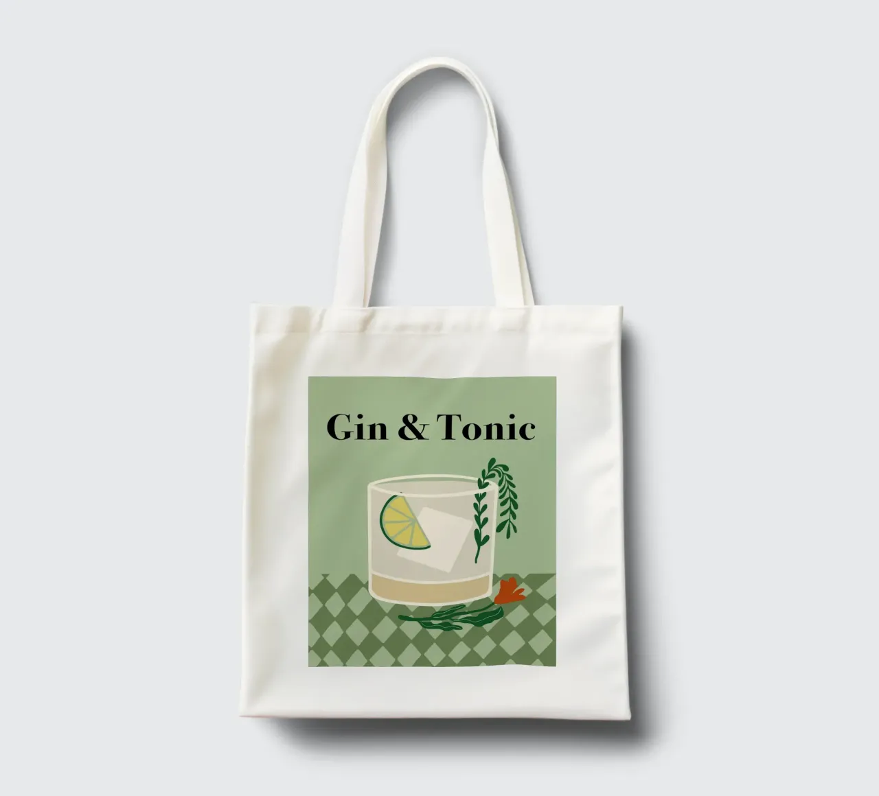 Gin & Tonic borsa in juta da Miho Art Studio