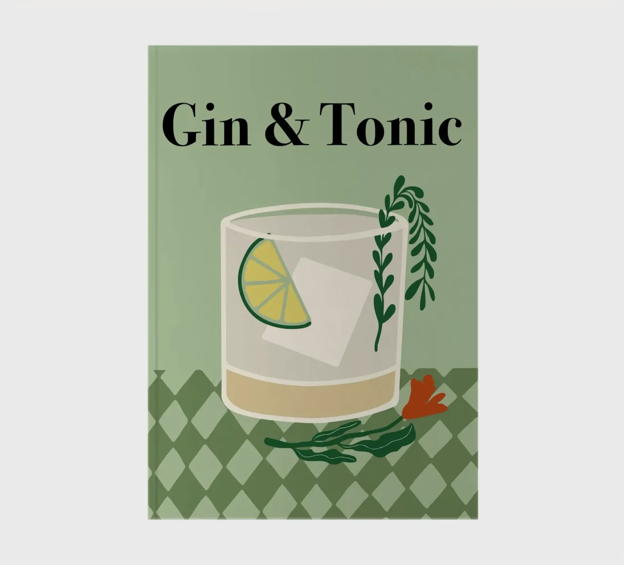 Gin & Tonic notebook by Miho Art Studio