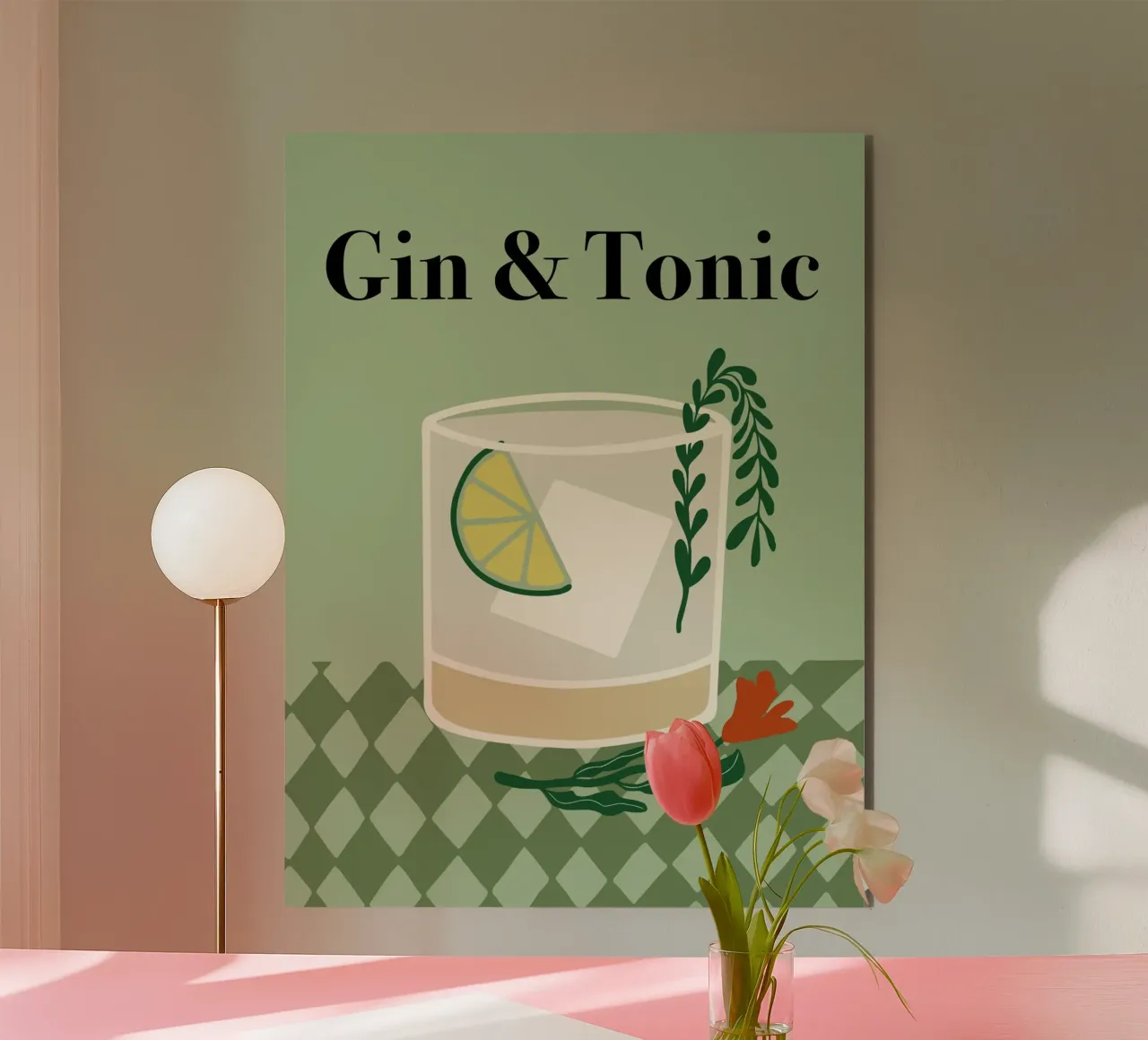 Gin & Tonic alluminio dibond da Miho Art Studio