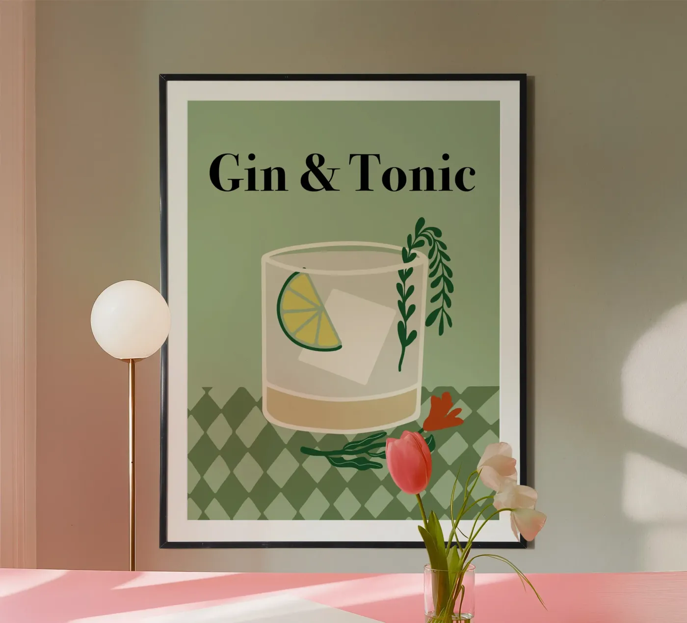 Gin & Tonic poster da Miho Art Studio