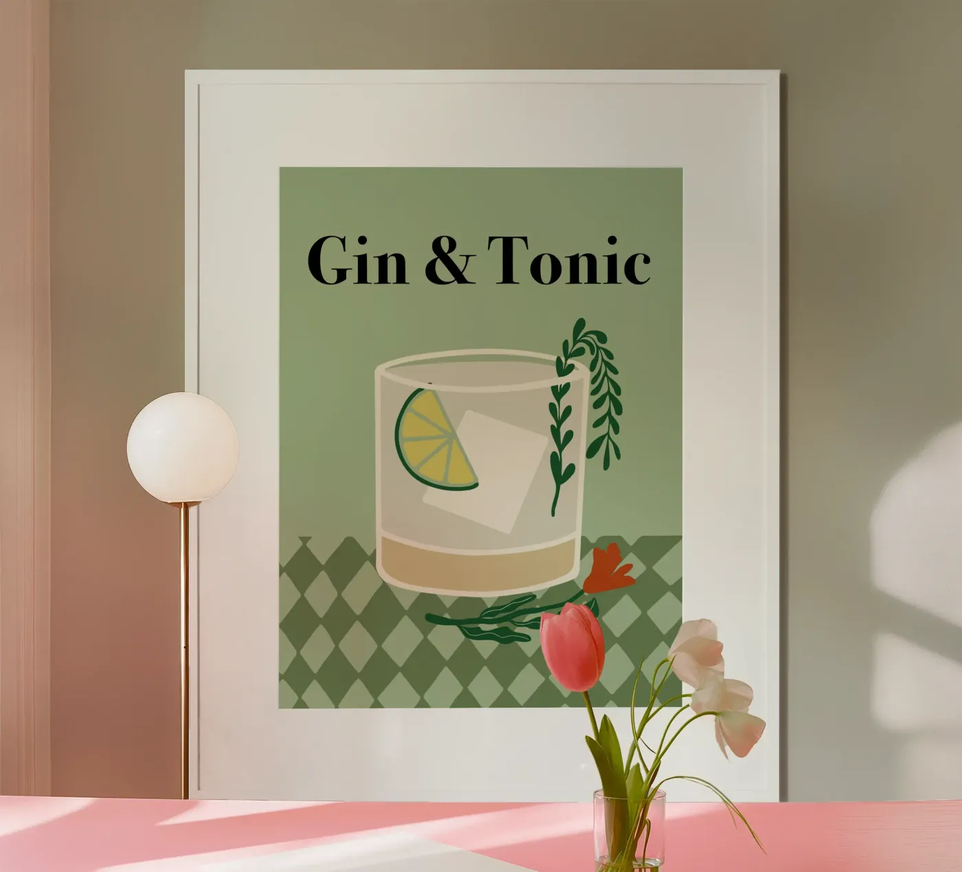 Gin & Tonic poster da Miho Art Studio