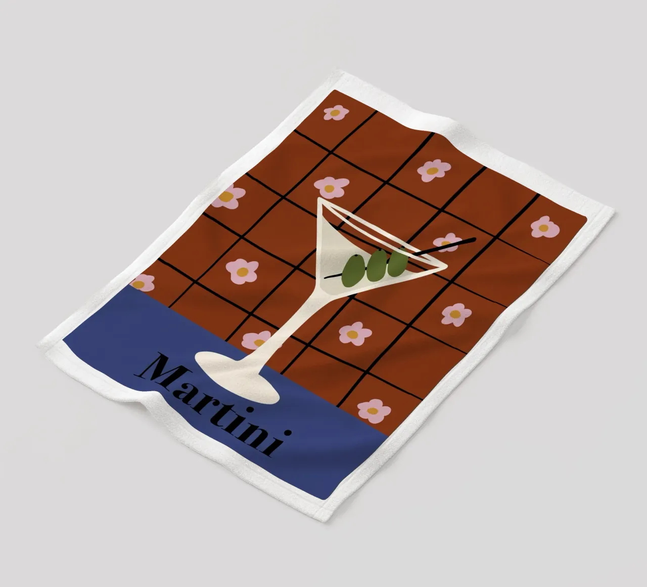 Martini coperta in pile da Miho Art Studio