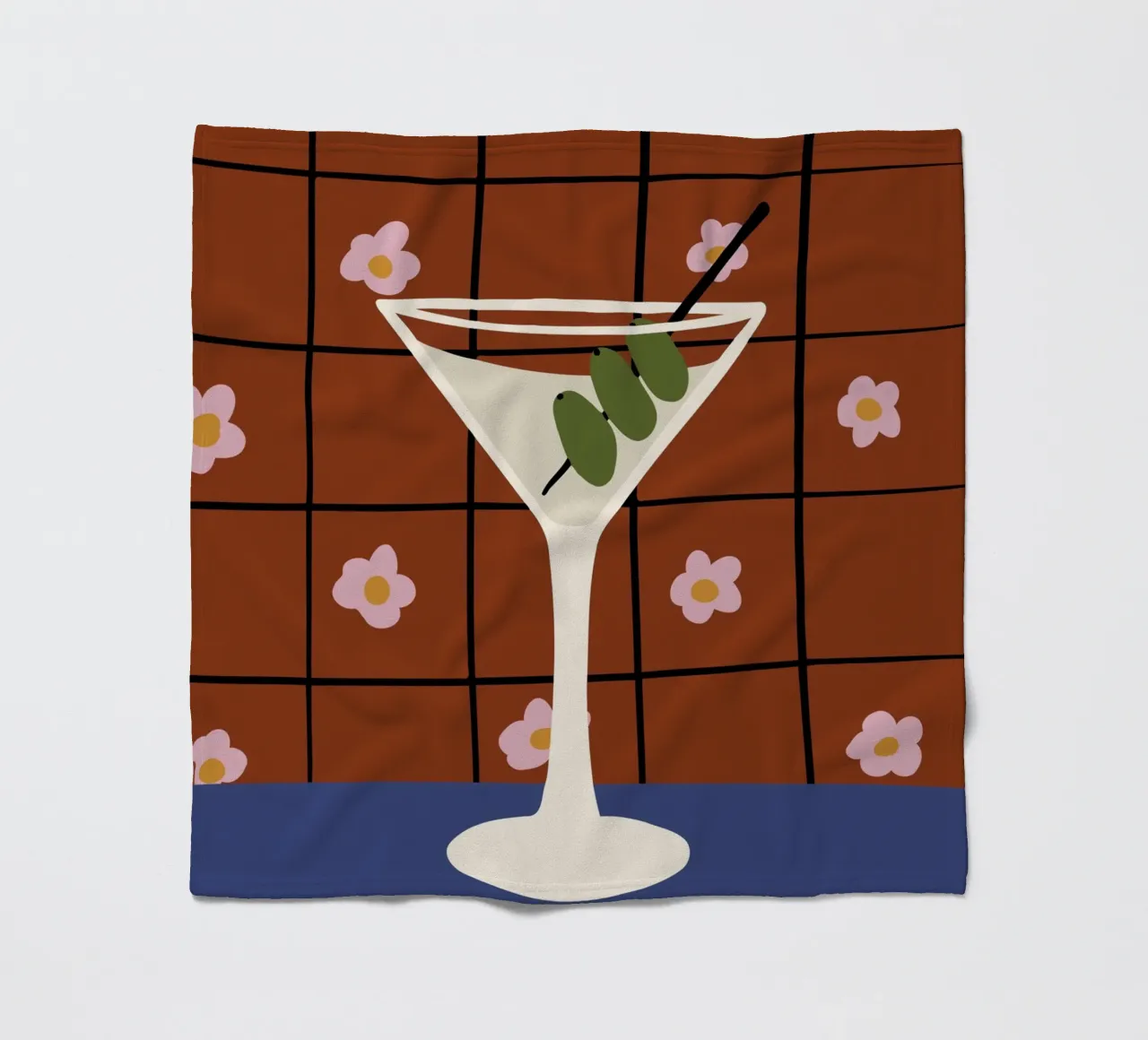 Martini coperta in pile da Miho Art Studio