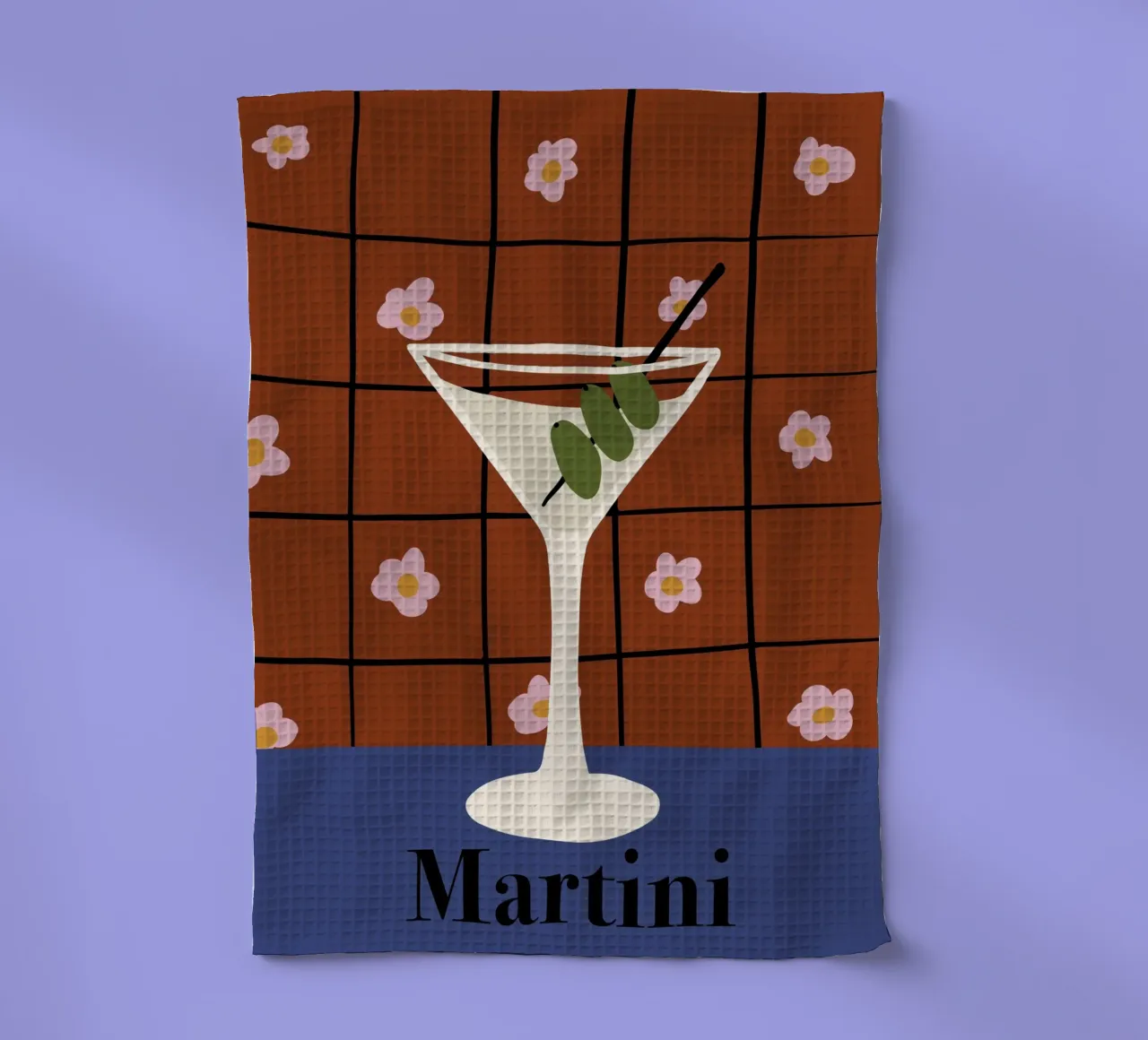 Martini canovaccio da cucina da Miho Art Studio