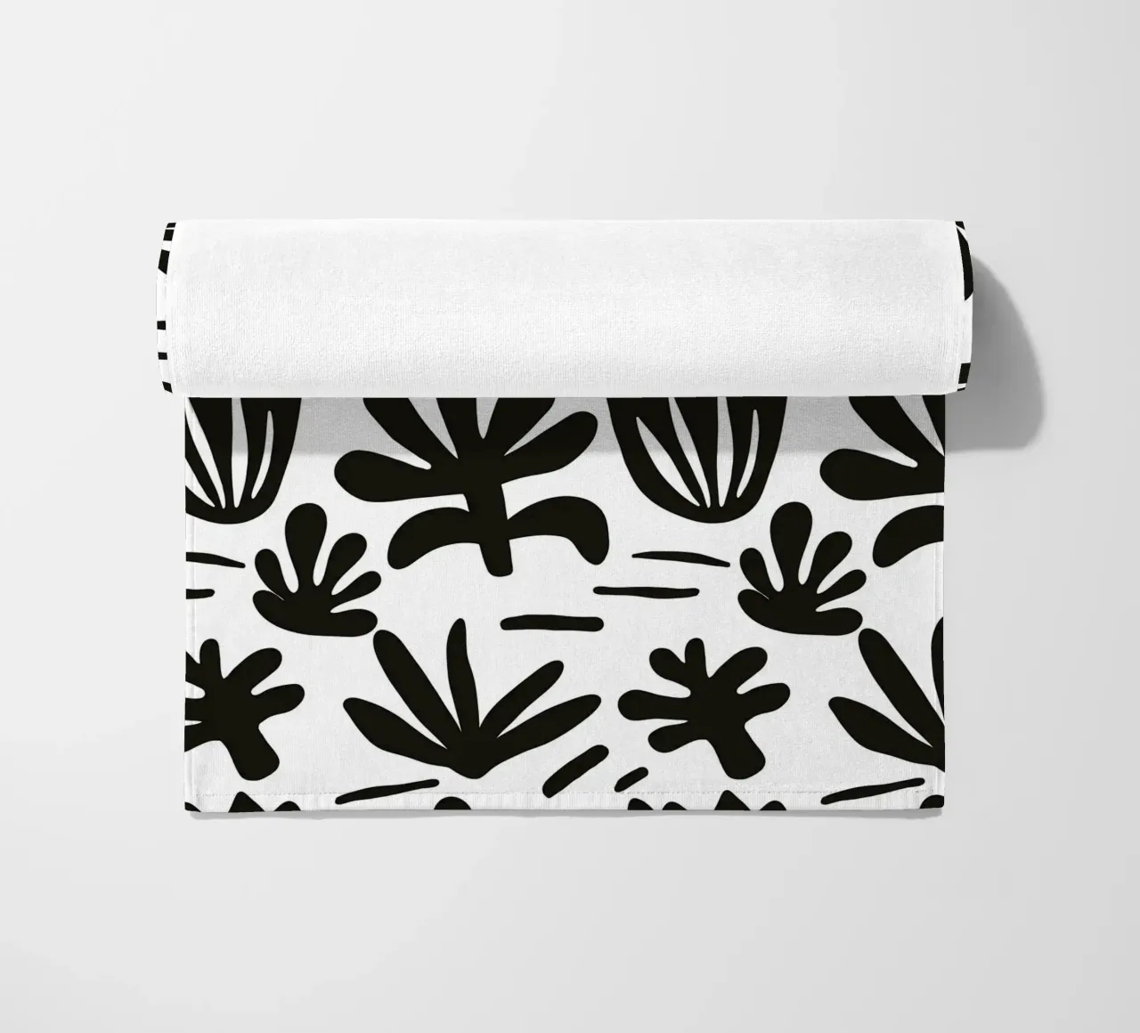 Blossom black and white telo mare da BAINAI