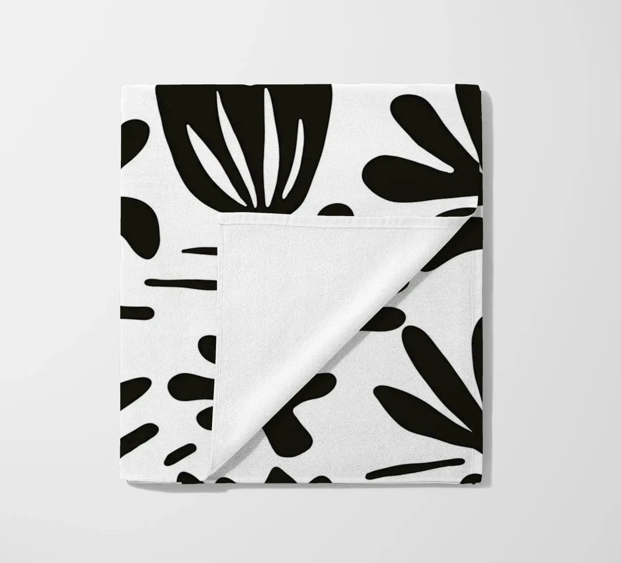 Blossom black and white telo mare da BAINAI