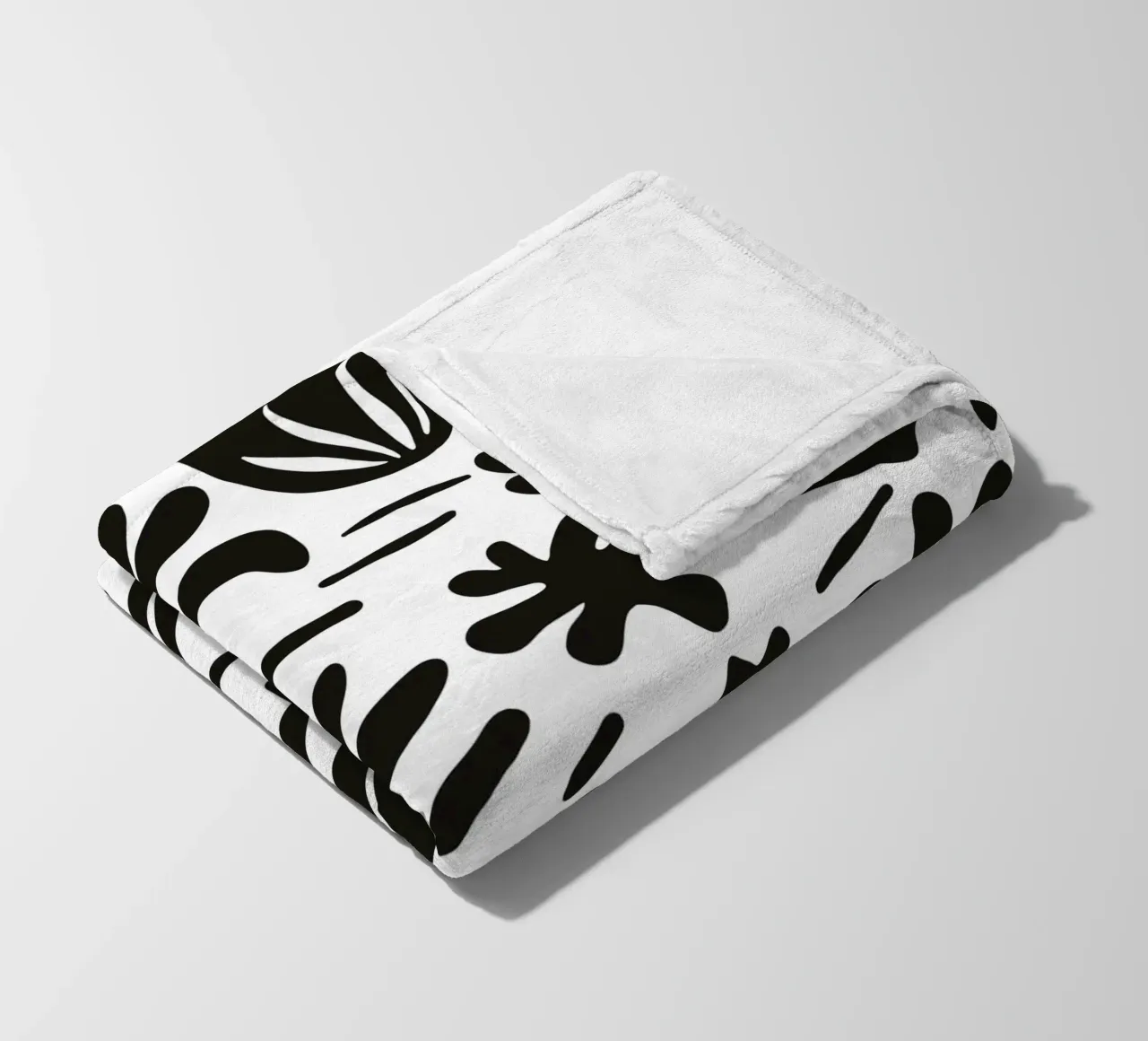 Blossom black and white coperta in pile da BAINAI
