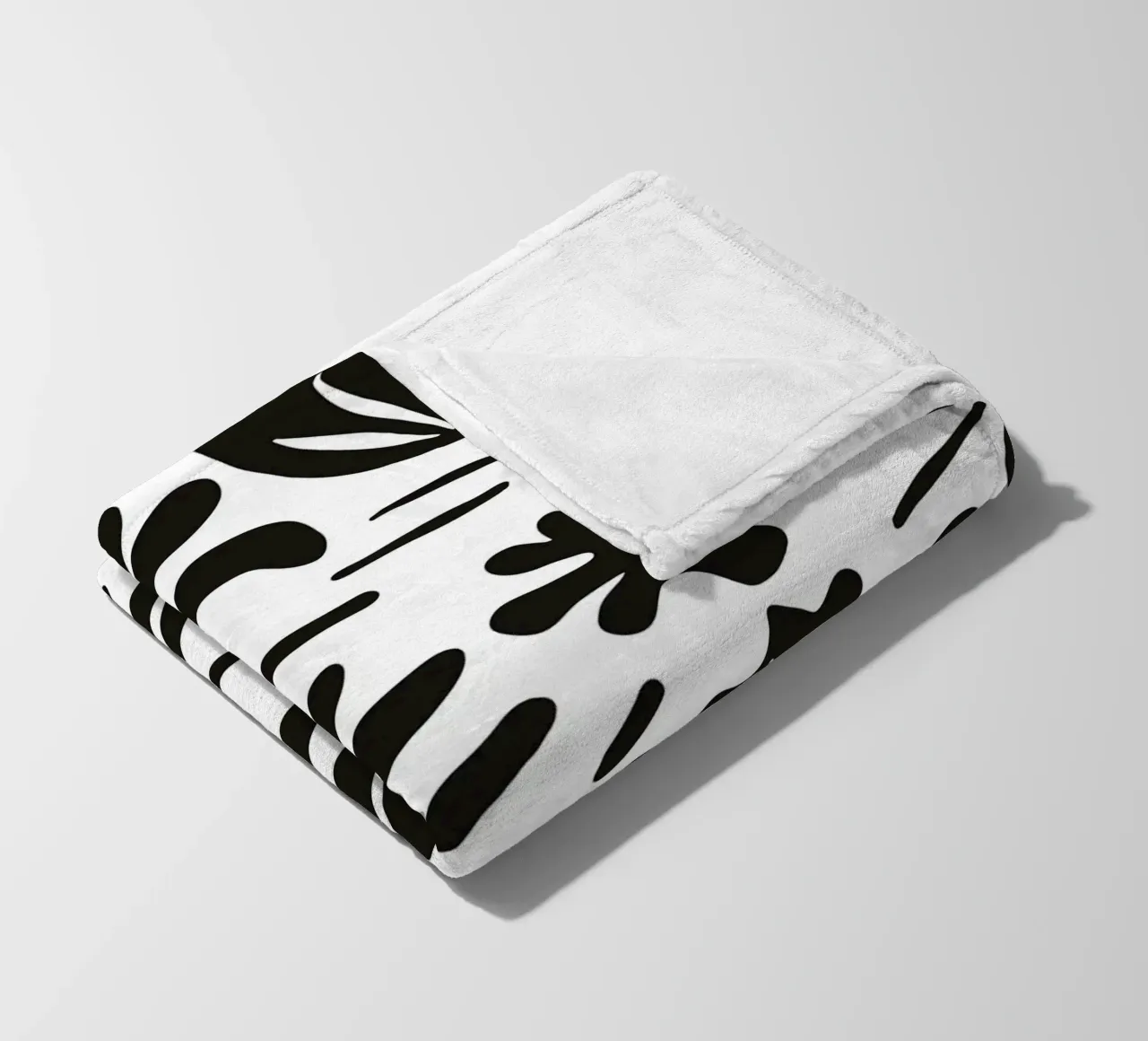 Blossom black and white coperta in pile da BAINAI