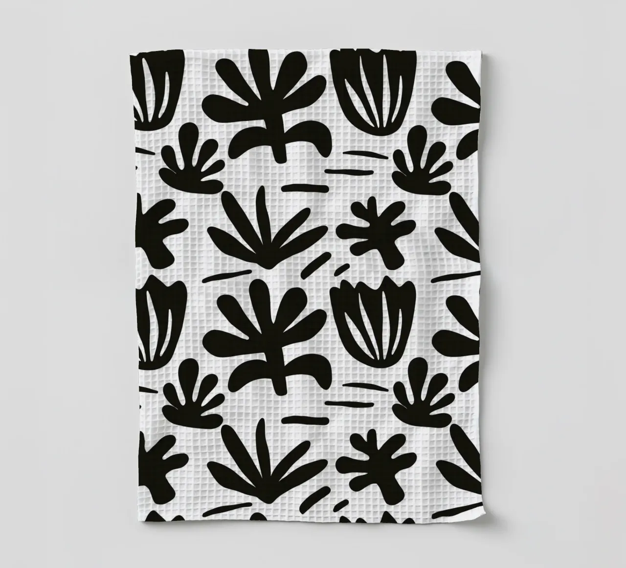 Blossom black and white canovaccio da cucina da BAINAI
