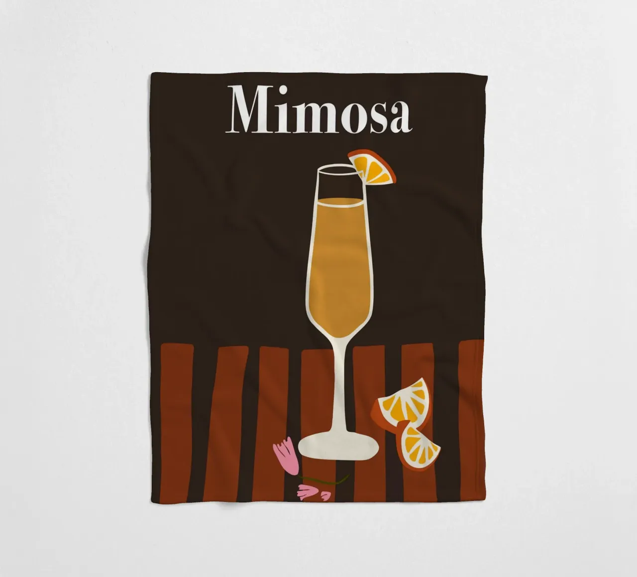 Mimosa coperta in pile da Miho Art Studio