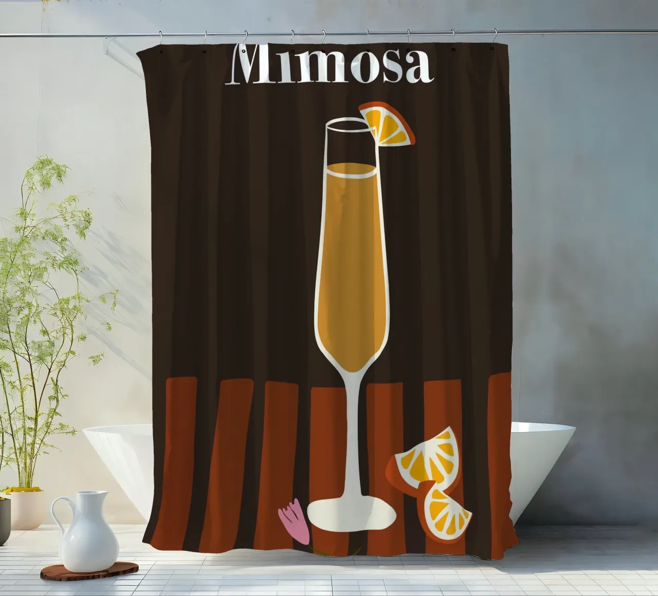 Mimosa tenda da doccia da Miho Art Studio