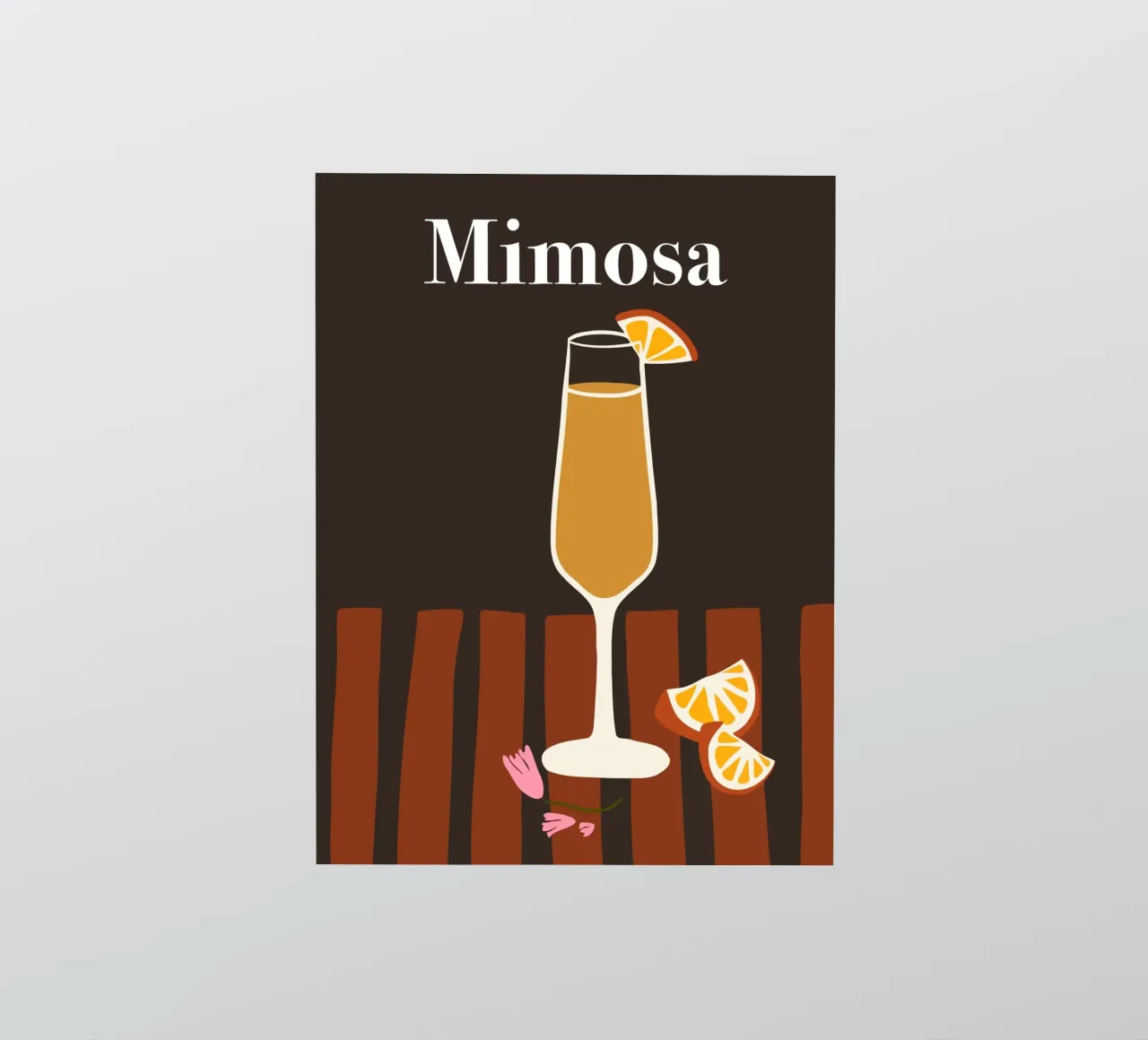 Mimosa sticker by Miho Art Studio