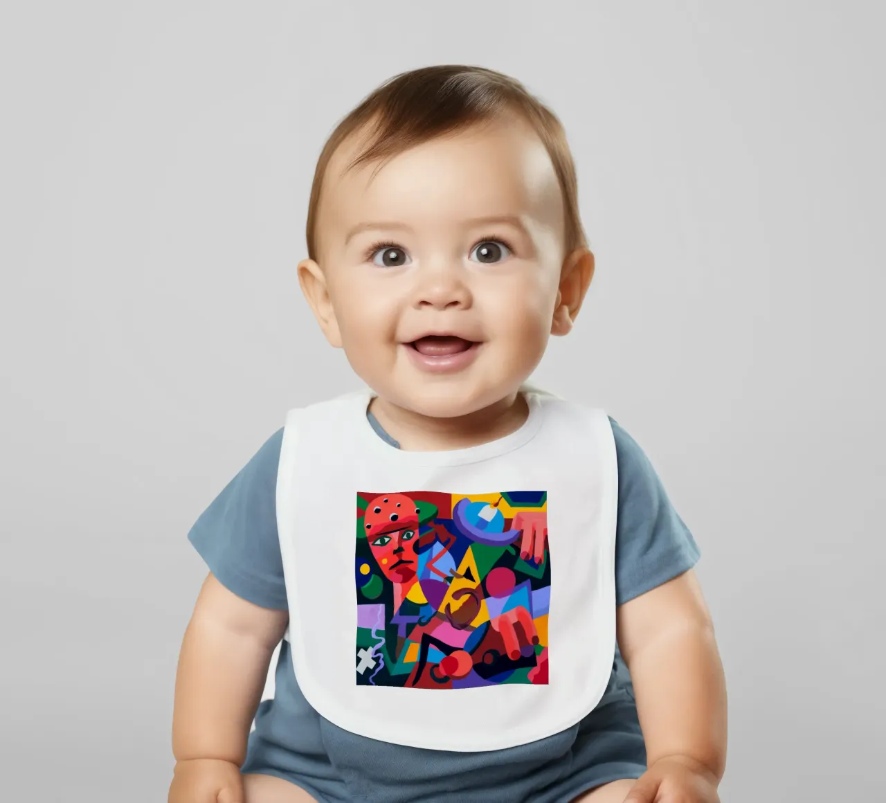 Forme astratte bavaglino da Monarco Virtuoso