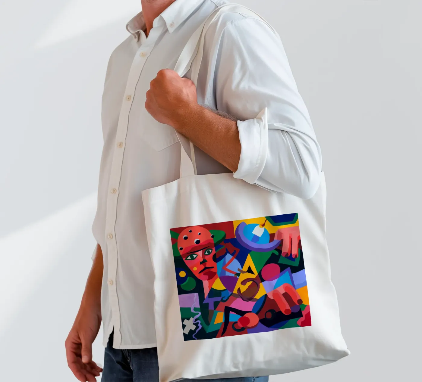 Abstract Forms tote bag by Monarco Virtuoso