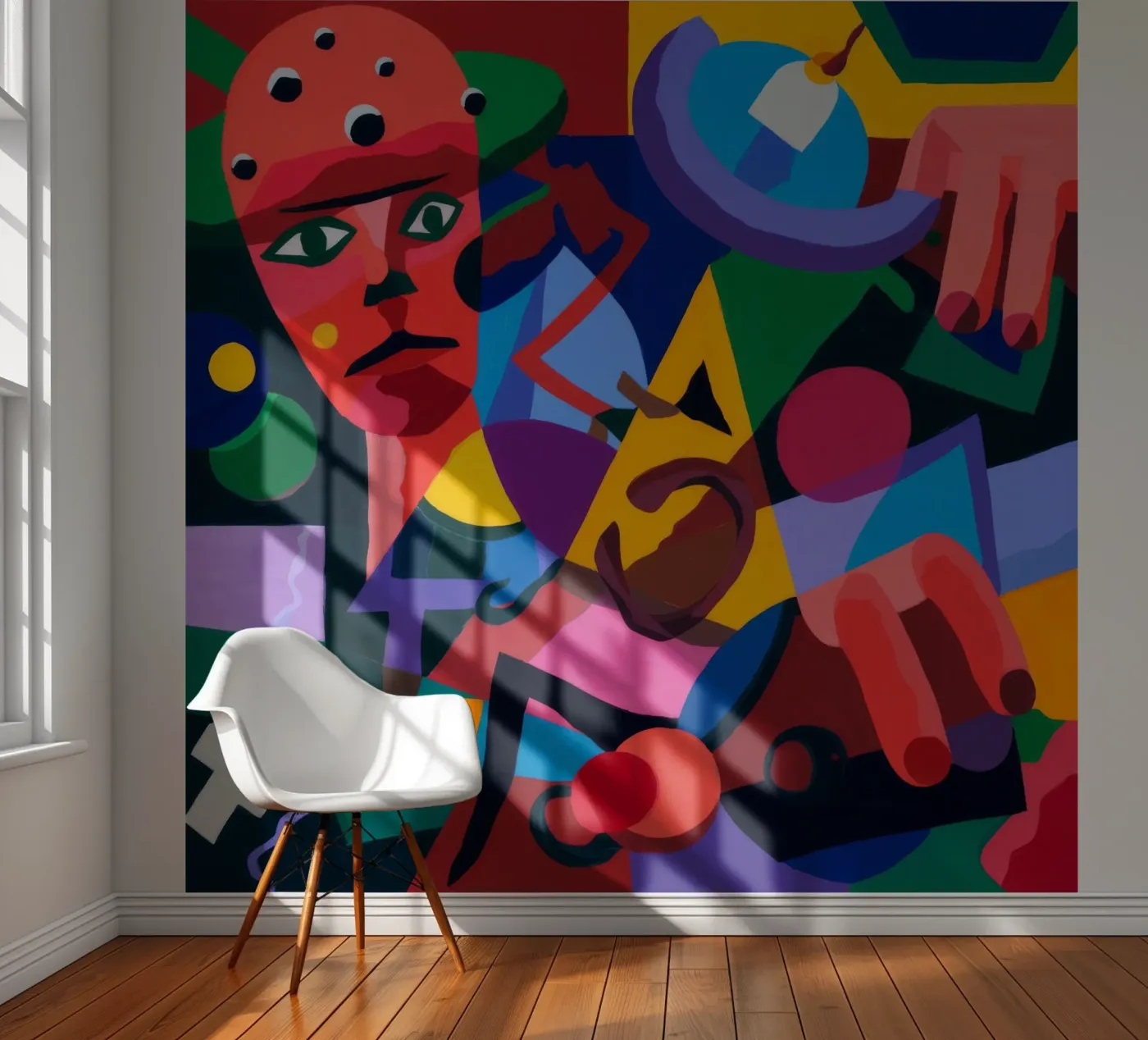 Abstracte vormen fotobehang van Monarco Virtuoso