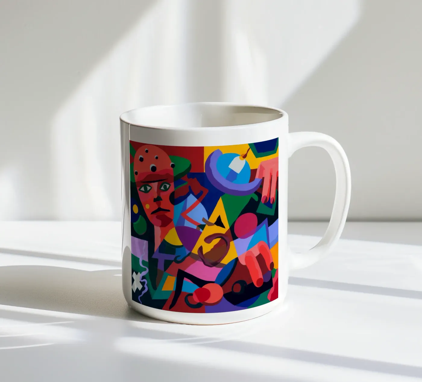 Abstract Forms ceramic mug by Monarco Virtuoso