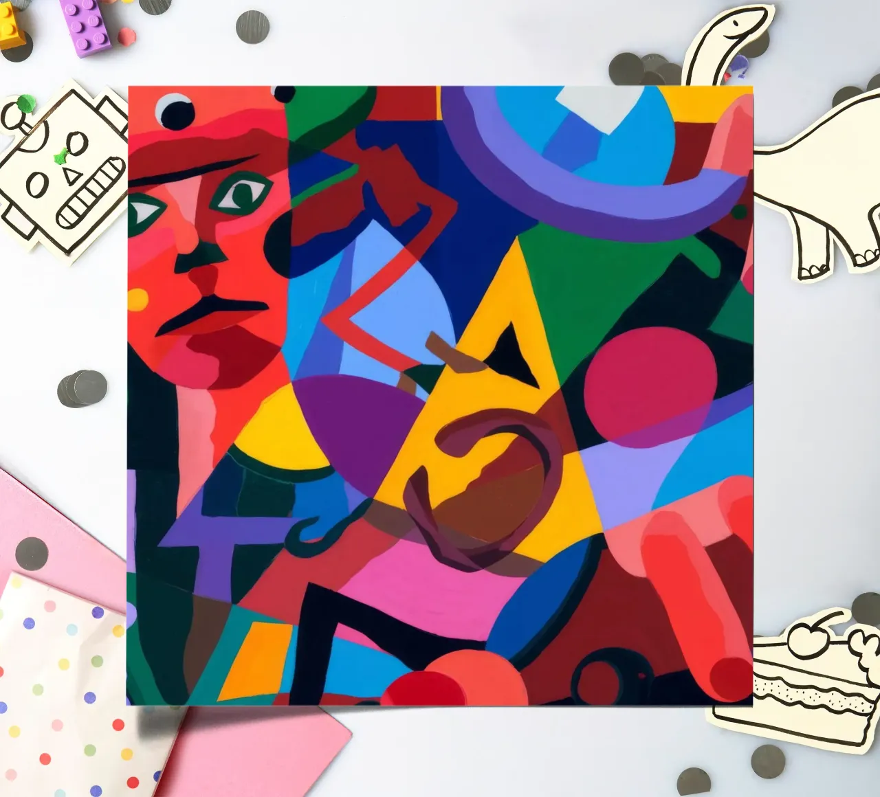 Abstract Forms sticker sheet by Monarco Virtuoso