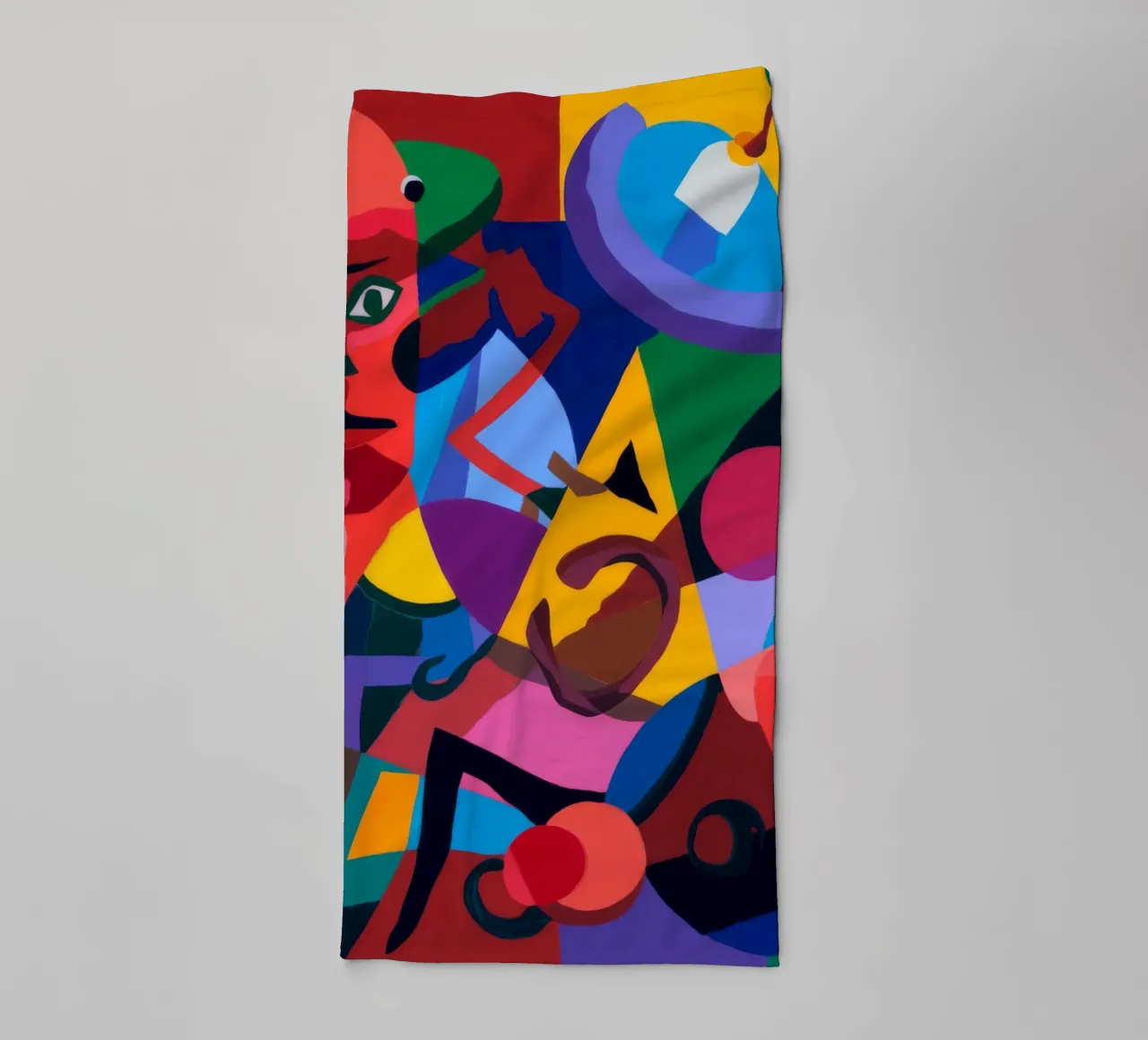 Abstracte vormen badhanddoek van Monarco Virtuoso