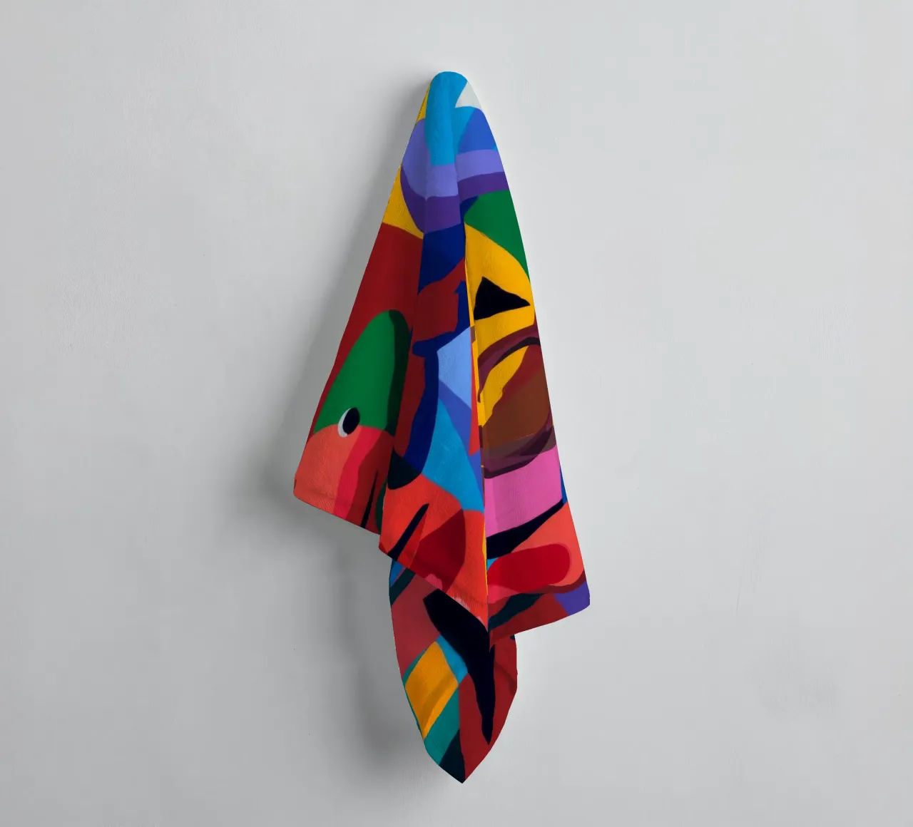 Abstracte vormen badhanddoek van Monarco Virtuoso