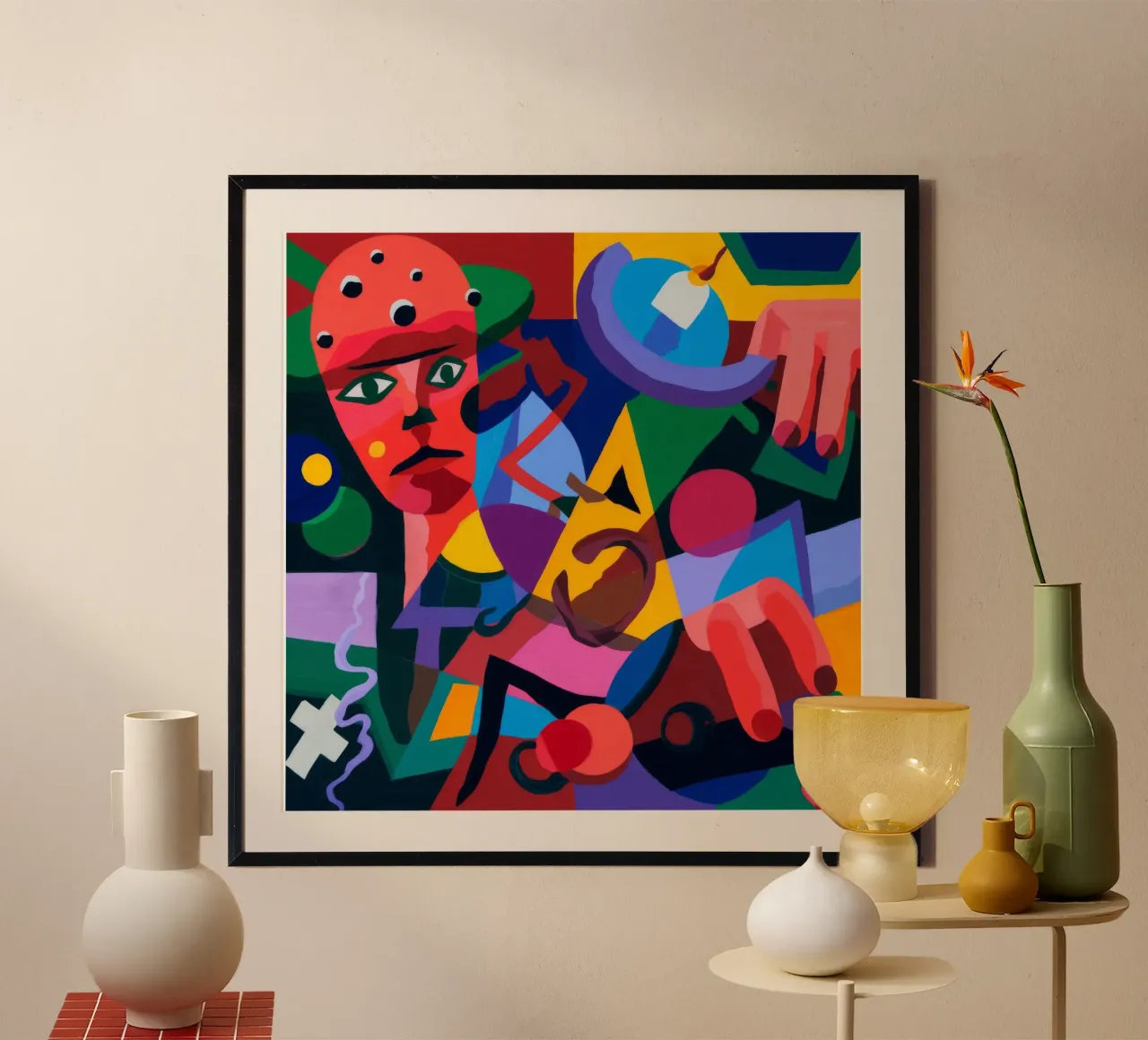 Abstracte vormen poster van Monarco Virtuoso