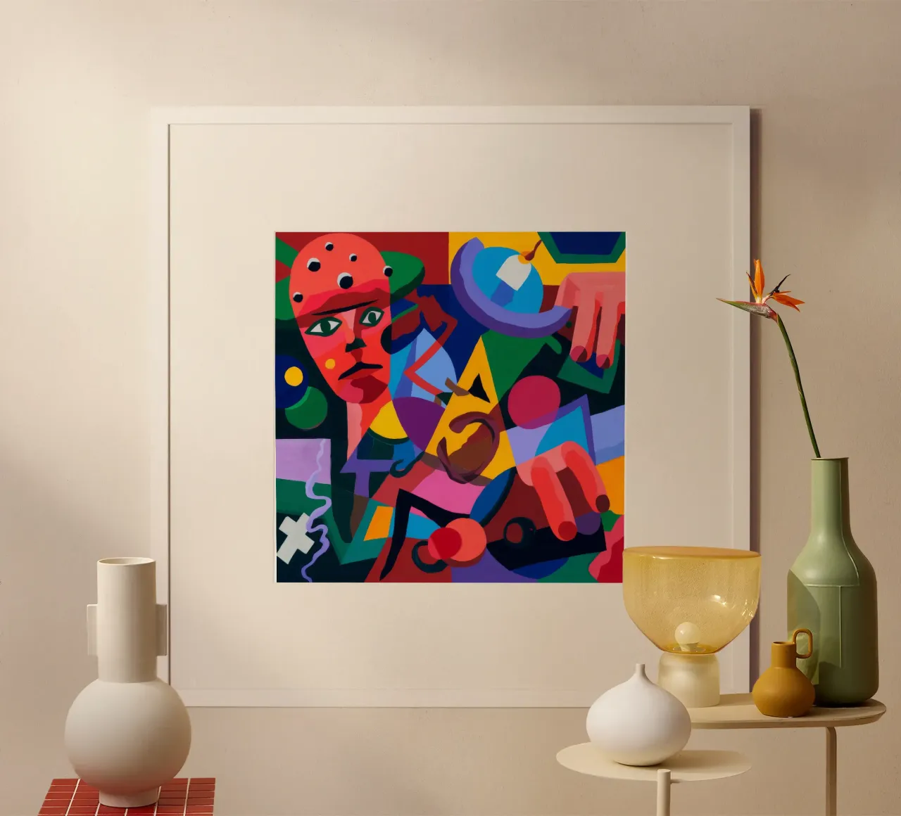 Abstracte vormen poster van Monarco Virtuoso