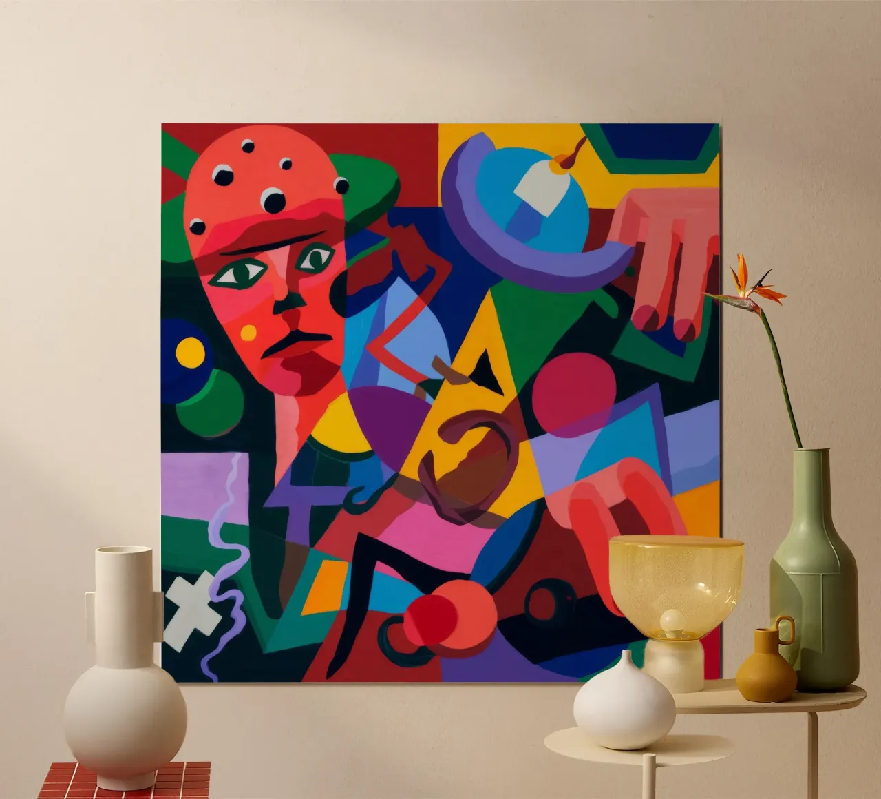 Abstracte vormen poster van Monarco Virtuoso