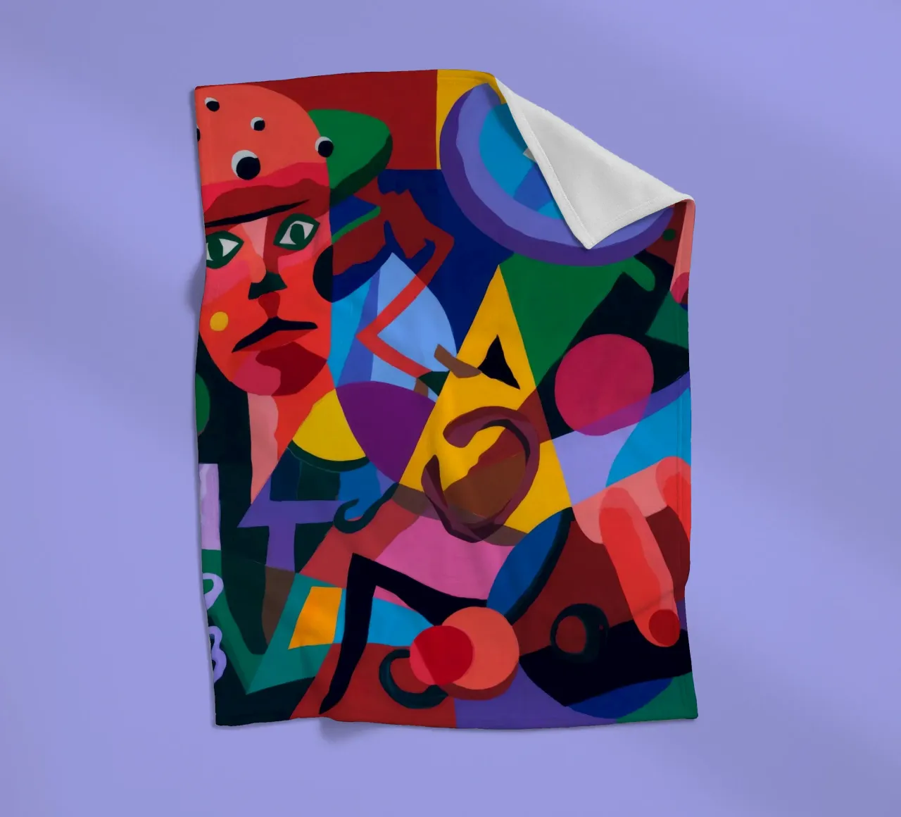 Abstract Forms fleece blanket by Monarco Virtuoso