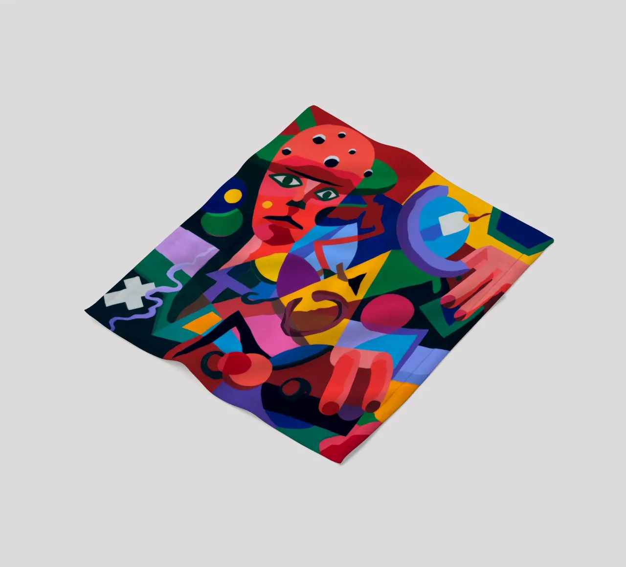 Abstract Forms fleece blanket by Monarco Virtuoso