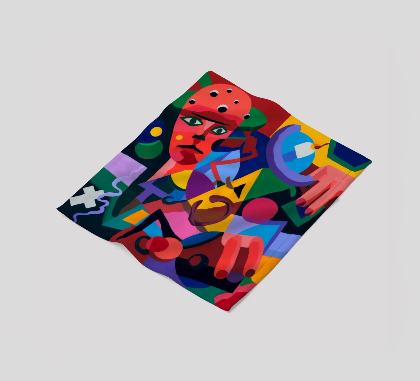 Abstracte vormen fleecedeken van Monarco Virtuoso