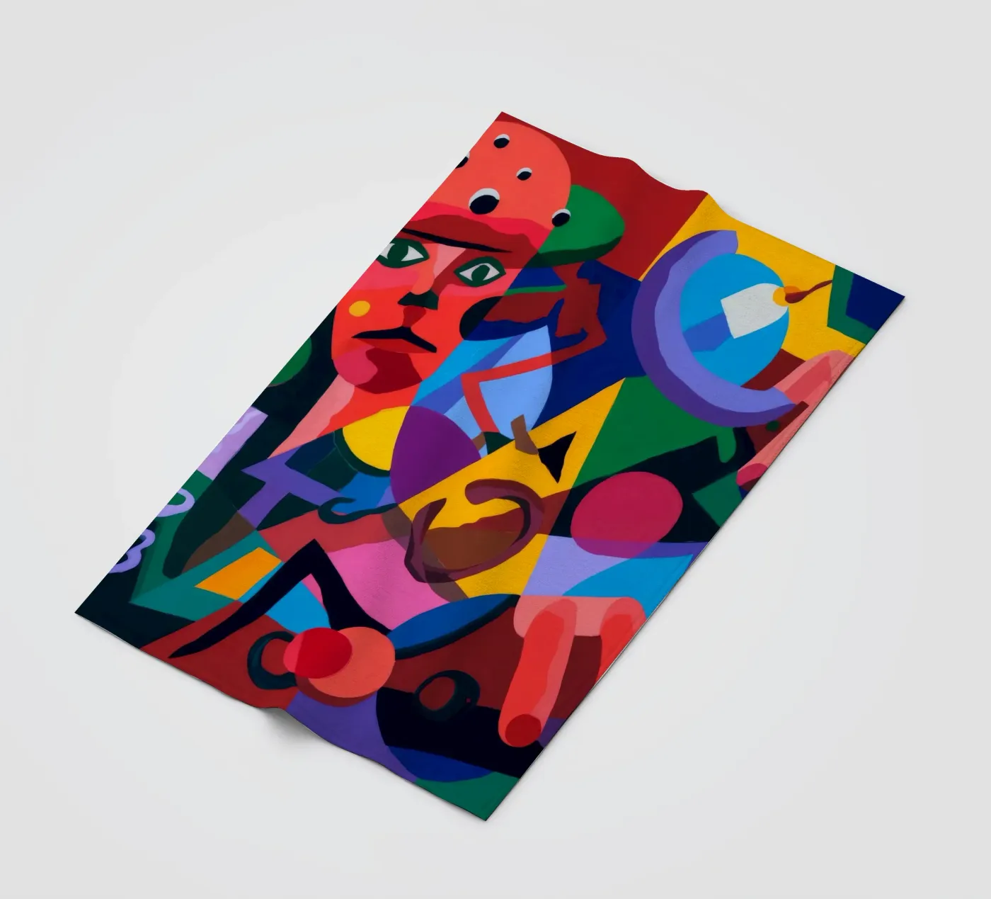 Abstracte vormen fleecedeken van Monarco Virtuoso