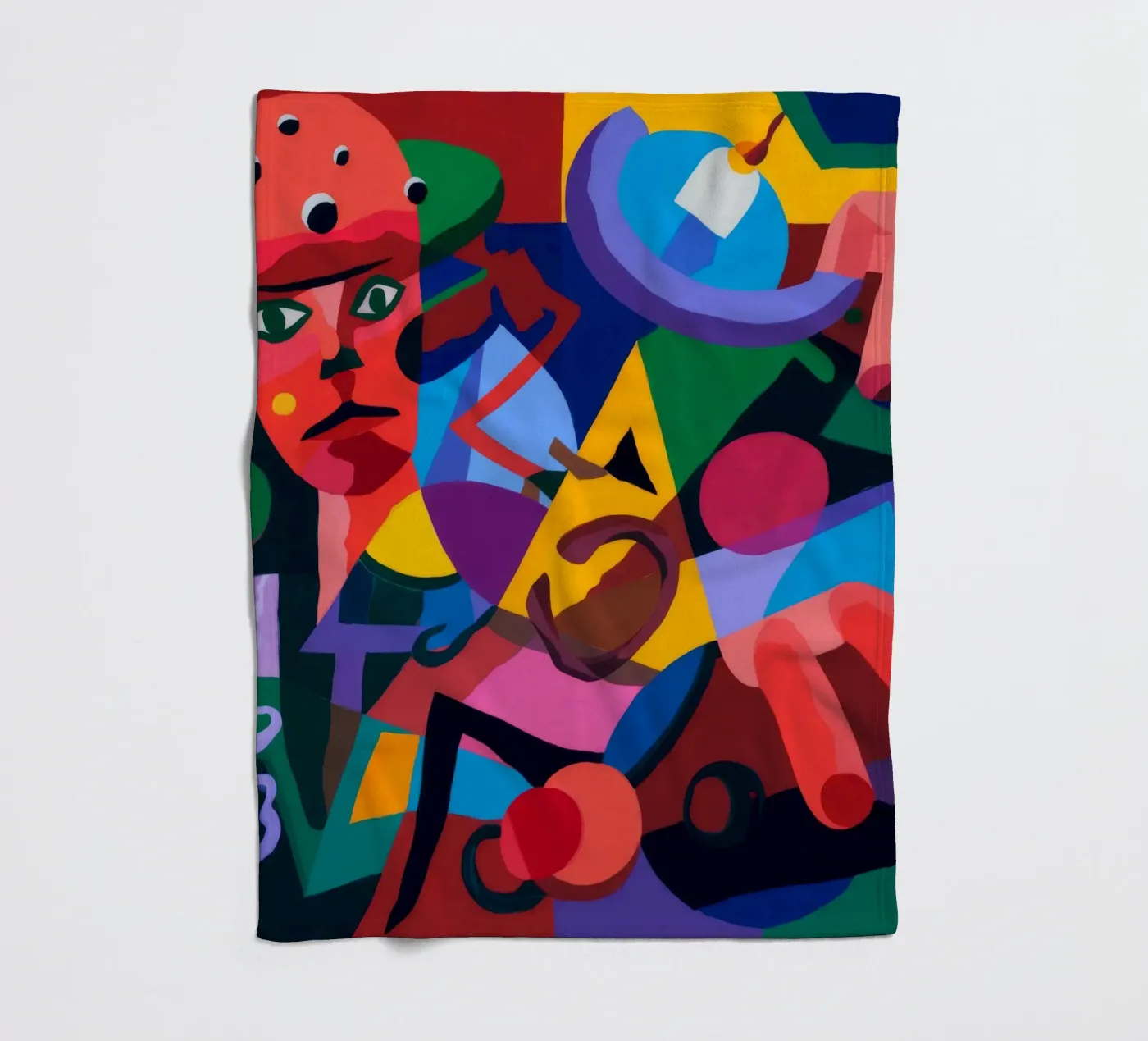 Abstracte vormen fleecedeken van Monarco Virtuoso