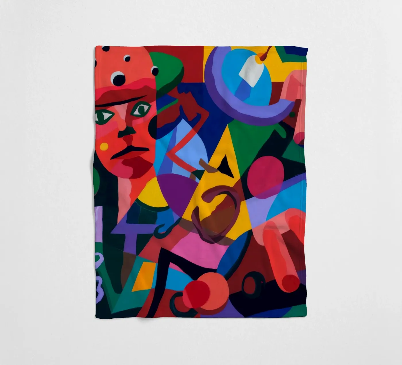 Abstracte vormen fleecedeken van Monarco Virtuoso