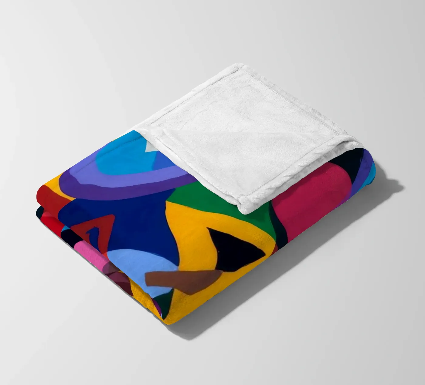 Abstracte vormen fleecedeken van Monarco Virtuoso