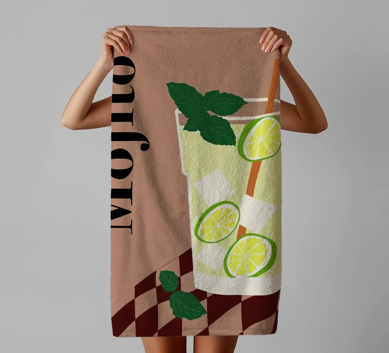 Mojito asciugamano da bagno da Miho Art Studio