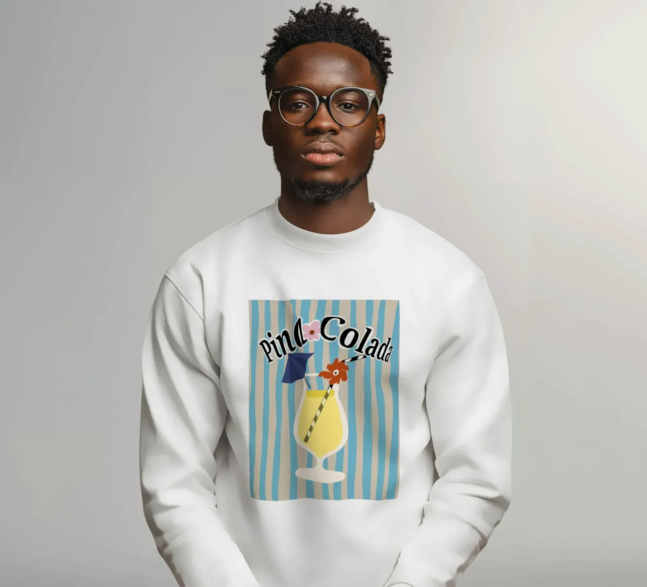 Pina Colada sweatshirt by Miho Art Studio