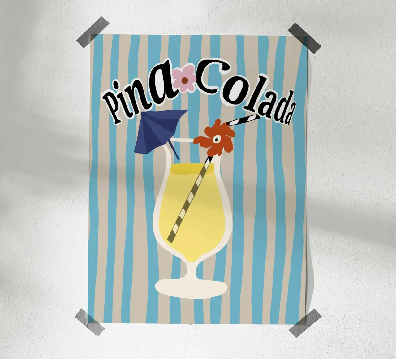 Pina Colada poster da Miho Art Studio