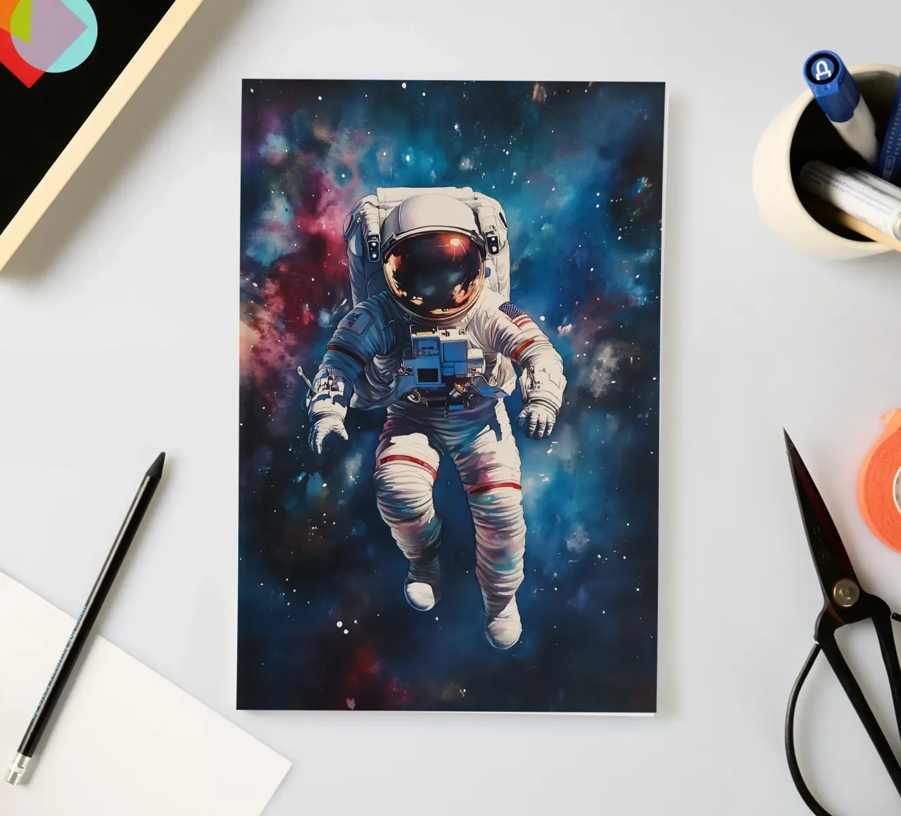 Astronauta de Aquarell cuaderno de Schön