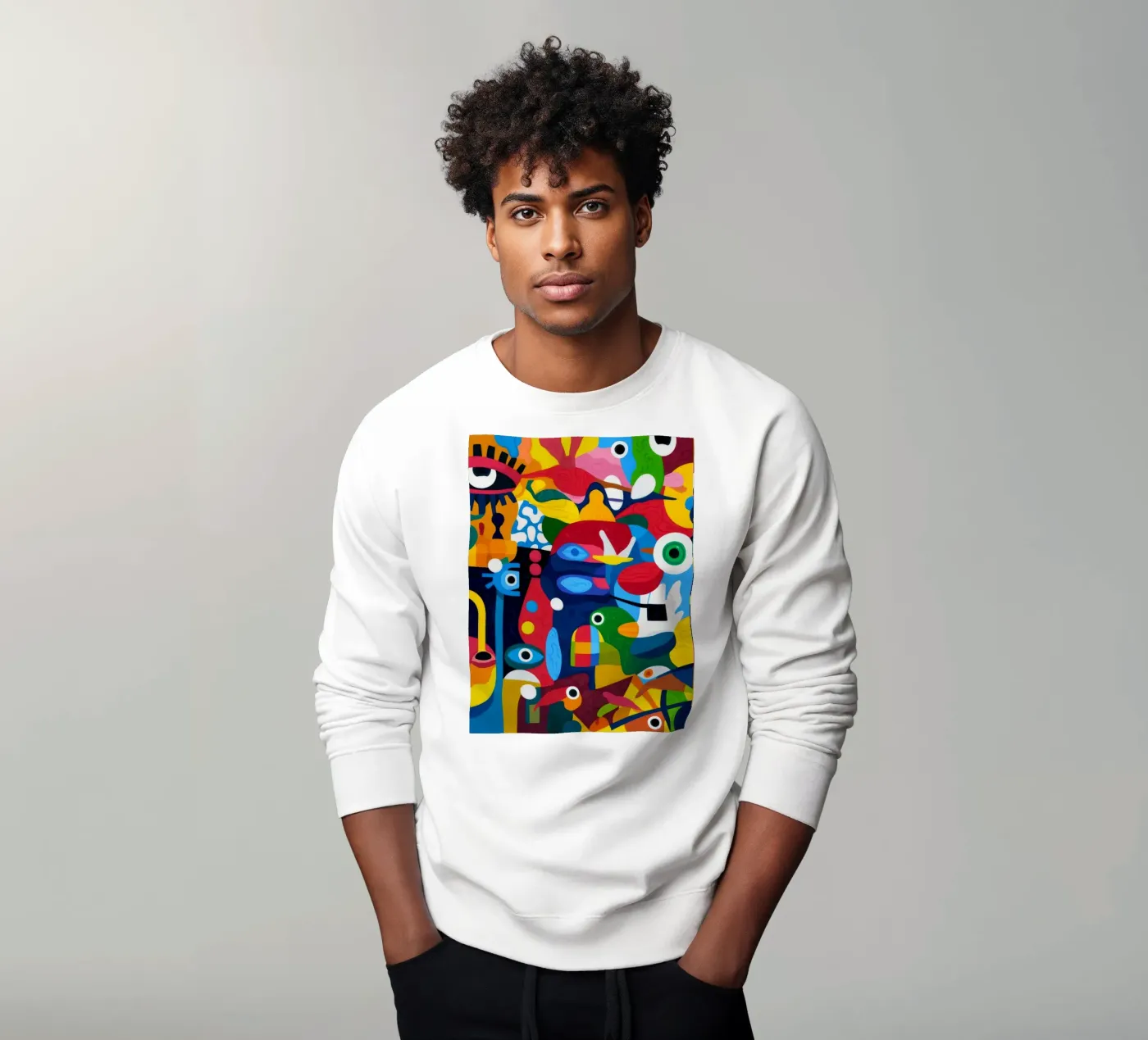 Geometrische harmonie sweatshirt van Monarco Virtuoso