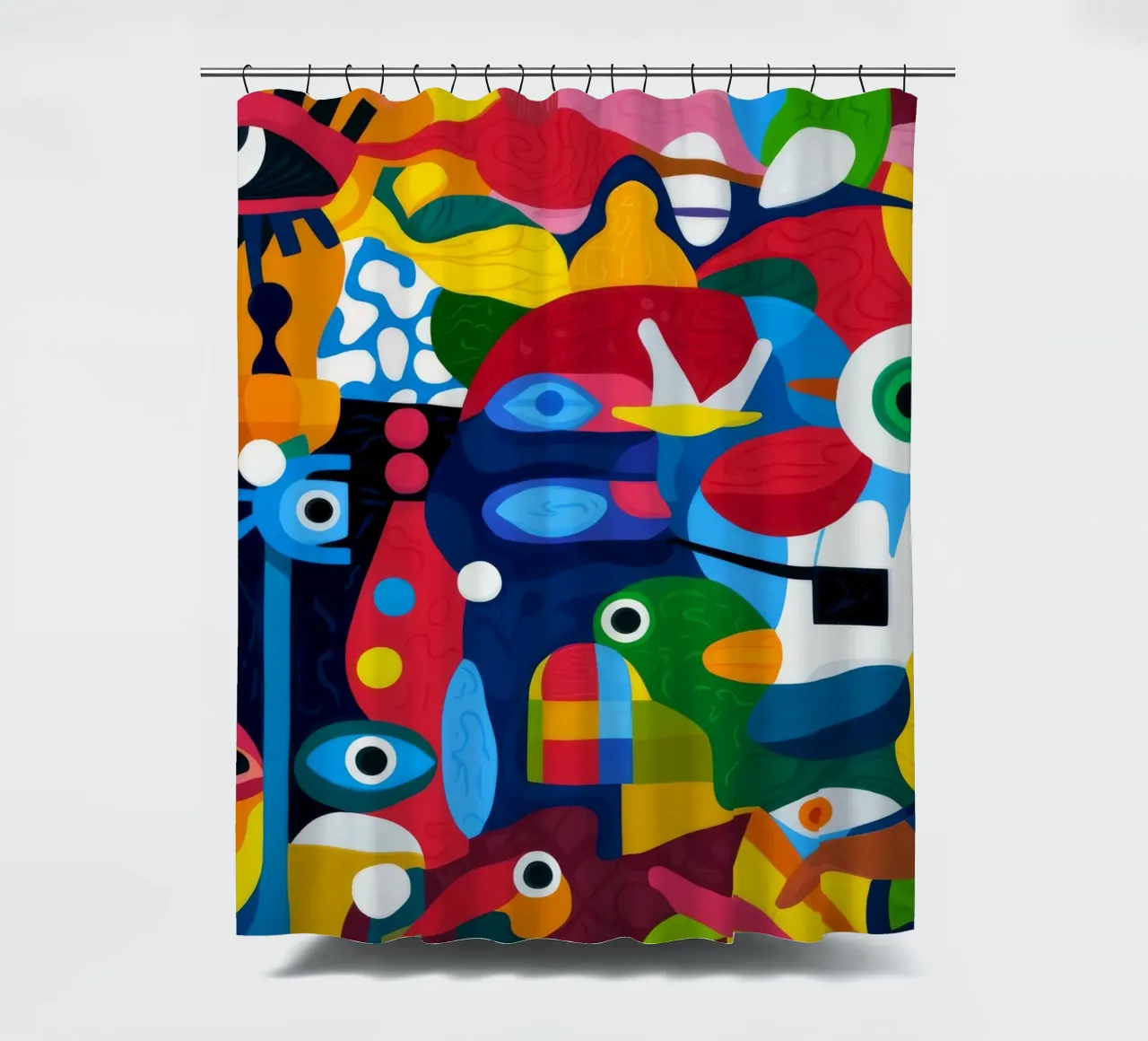 Geometric Harmony shower curtain by Monarco Virtuoso