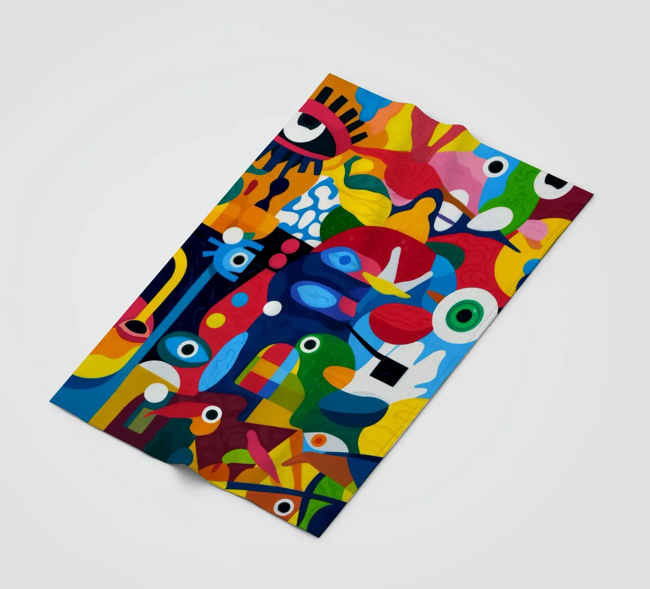 Geometric Harmony fleece blanket by Monarco Virtuoso
