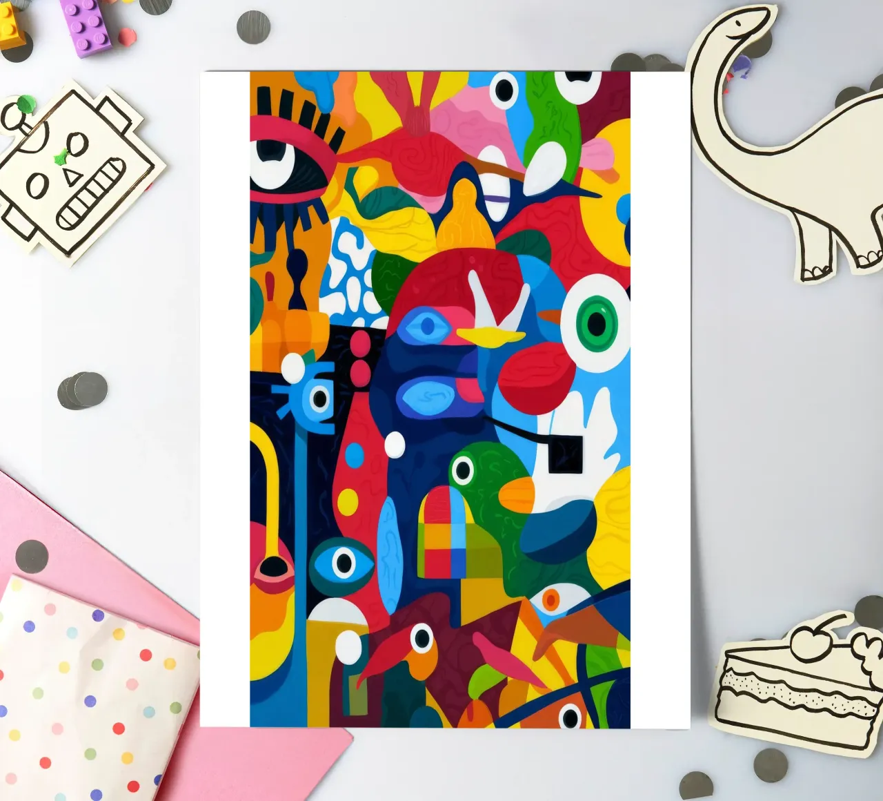 Geometrische harmonie stickervel van Monarco Virtuoso