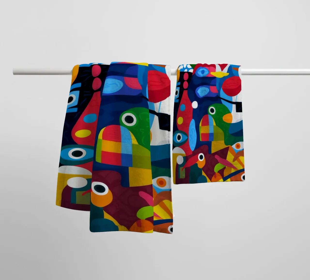 Geometrische harmonie badhanddoek van Monarco Virtuoso