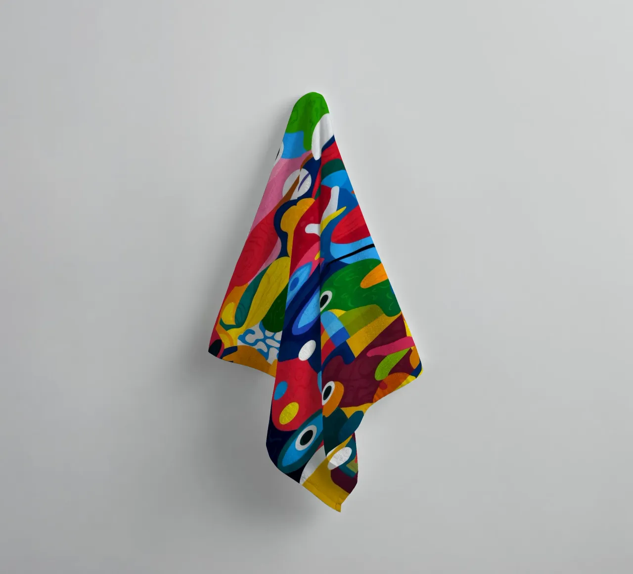 Geometrische harmonie badhanddoek van Monarco Virtuoso