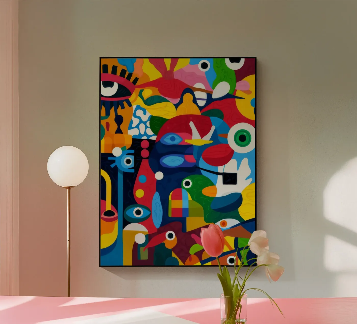 Geometrische harmonie acryl van Monarco Virtuoso