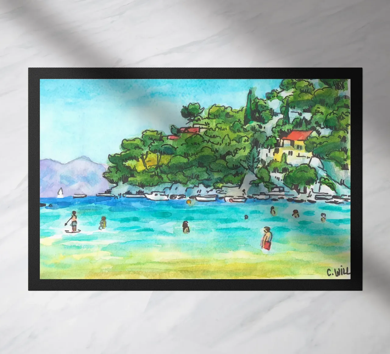 Spiaggia di Prapratno in Croazia zerbino da C.WILL