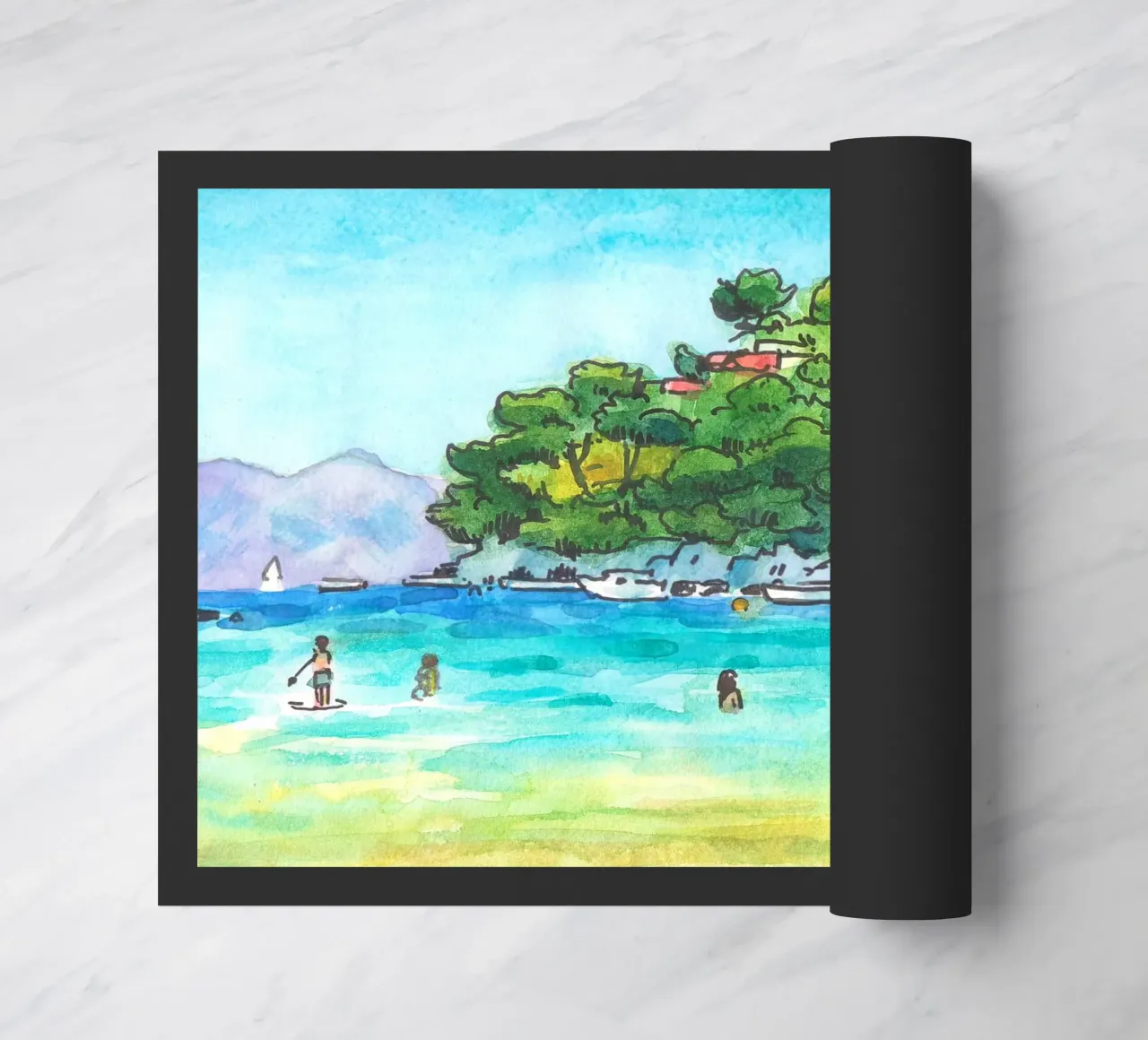 Spiaggia di Prapratno in Croazia zerbino da C.WILL