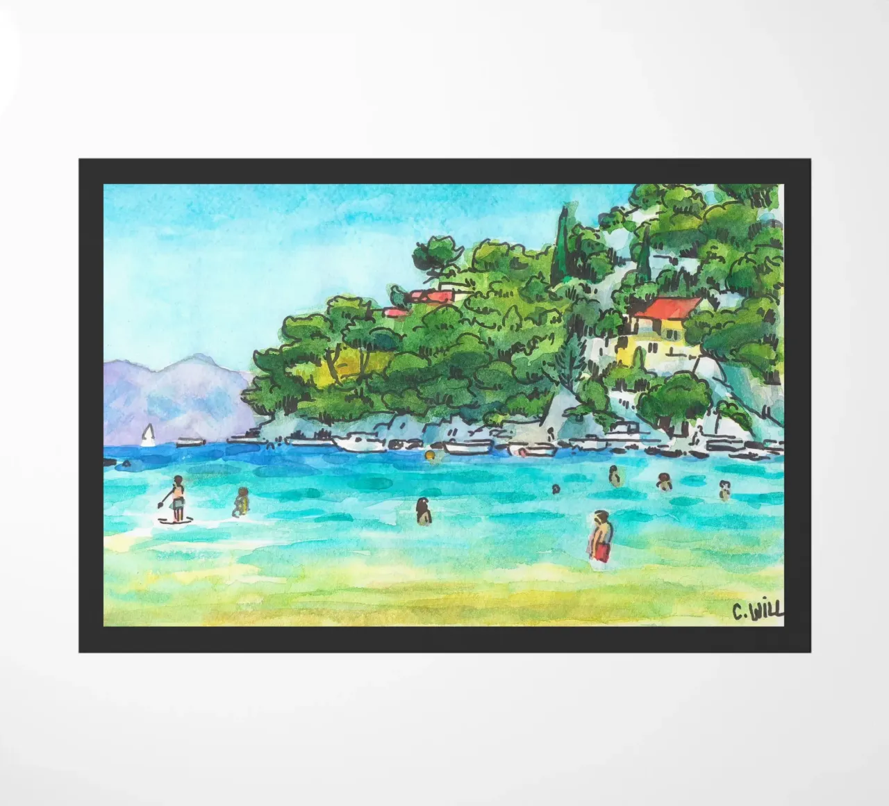 Spiaggia di Prapratno in Croazia zerbino da C.WILL