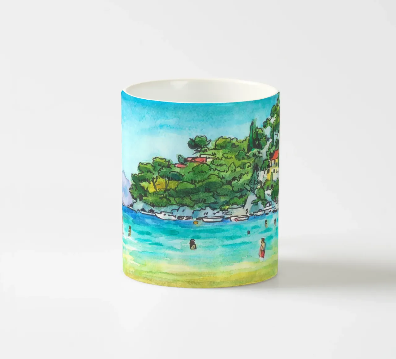 Spiaggia di Prapratno in Croazia tazza in ceramica da C.WILL