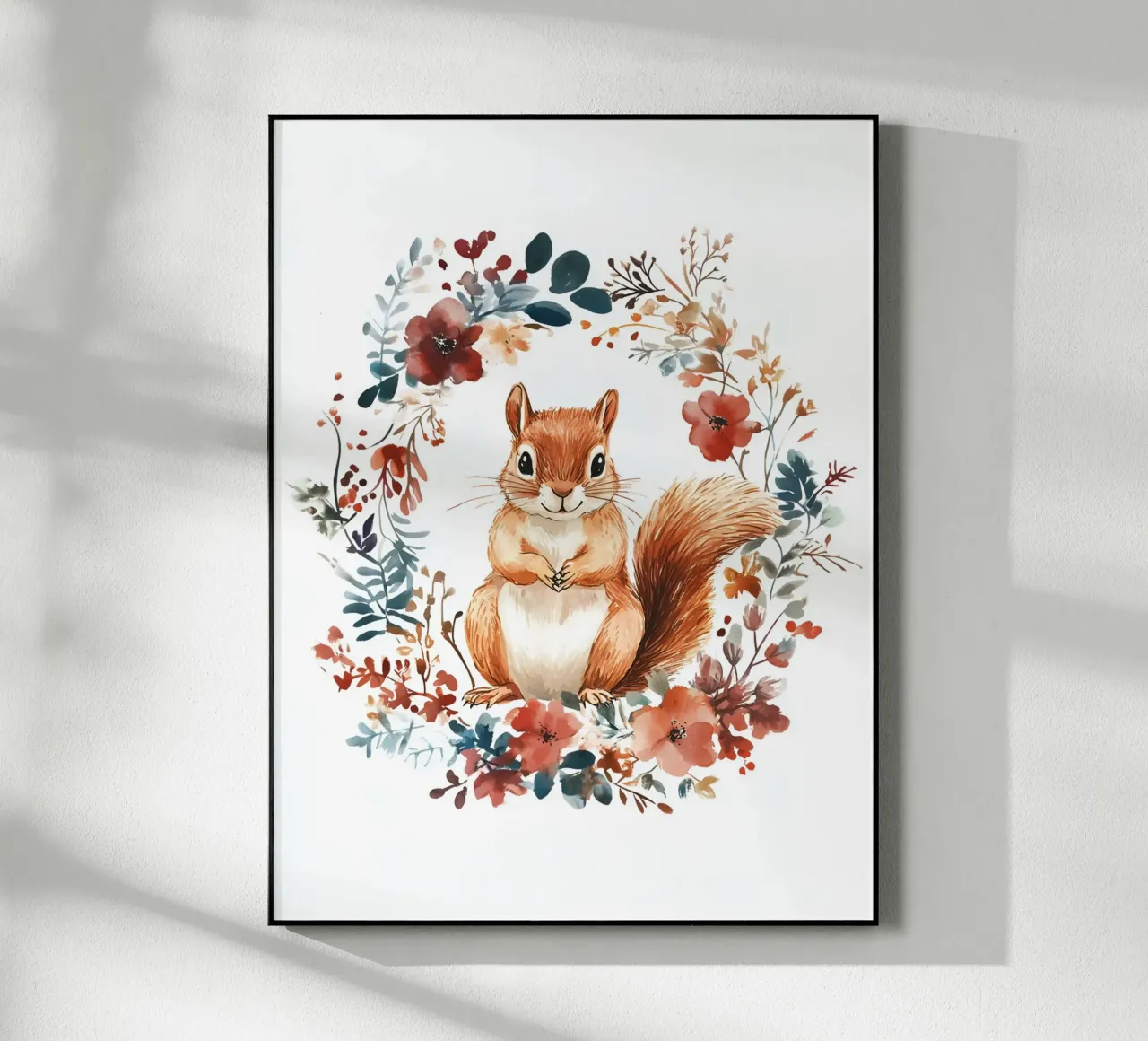 Watercolour squirrel acrylic glass by Schön