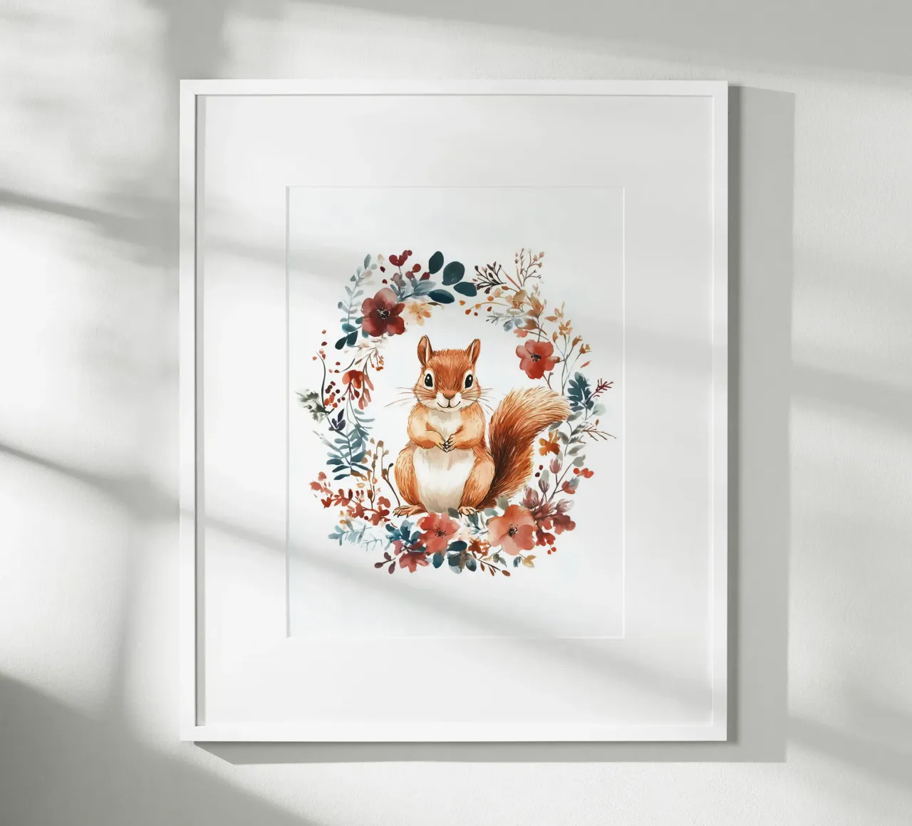 Aquarel eekhoorn poster van Schön